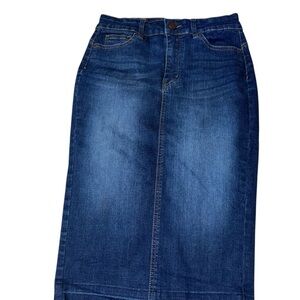 Classic Blue Denim Skirt